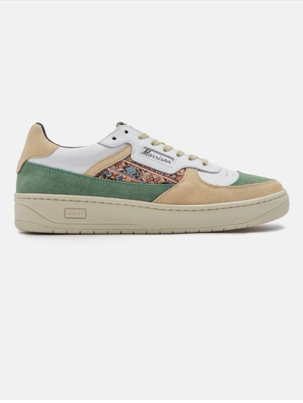 Morrison Zeta Coconut Sneakers 43 • NWT • Leather Suede Colorblock